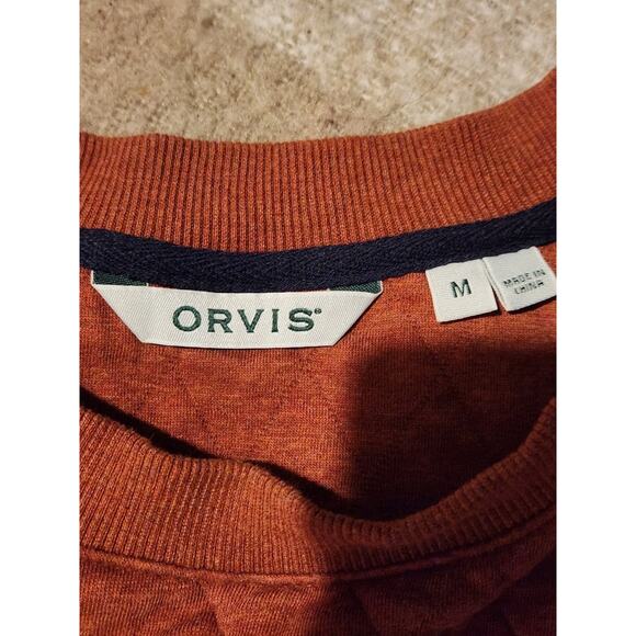 Orvis Women's Quilted Sweatshirt Brown M - Picture 3 of 6